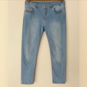 Escada Crystal Embellished Boyfriend Jeans